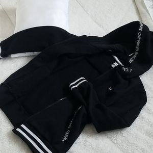 CK hooded zip up